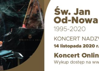 14.11 Św. Jan Od-Nowa. Koncert nadzwyczajny: Leszek Możdżer / online